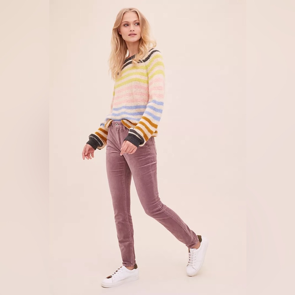 Pilcro Ultra High-Rise Velvet Skinny Jeans